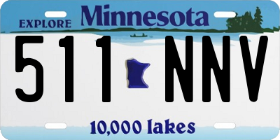 MN license plate 511NNV