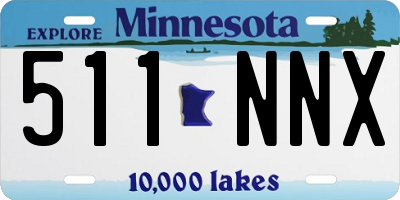MN license plate 511NNX