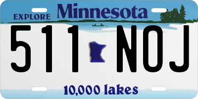 MN license plate 511NOJ