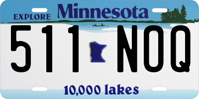 MN license plate 511NOQ