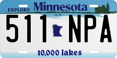 MN license plate 511NPA