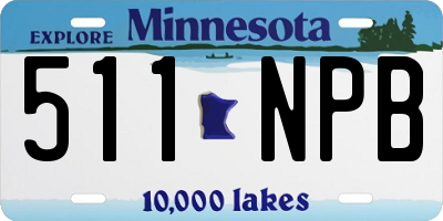 MN license plate 511NPB