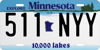 MN license plate 511NYY