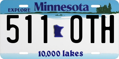 MN license plate 511OTH