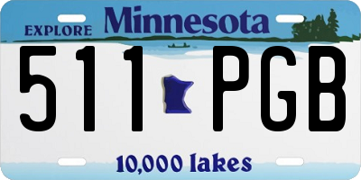 MN license plate 511PGB