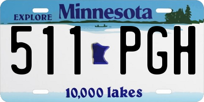 MN license plate 511PGH