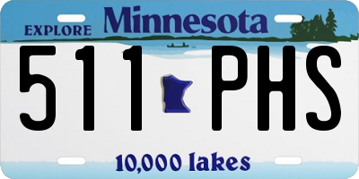 MN license plate 511PHS