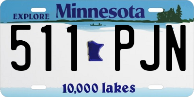 MN license plate 511PJN