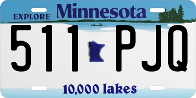 MN license plate 511PJQ