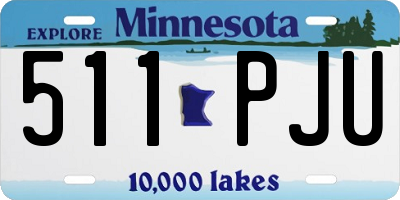 MN license plate 511PJU