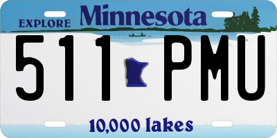 MN license plate 511PMU