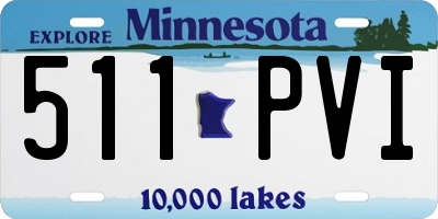 MN license plate 511PVI