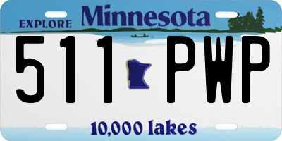 MN license plate 511PWP