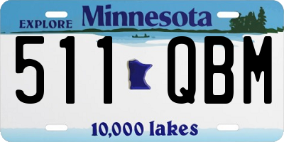 MN license plate 511QBM