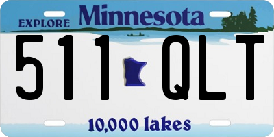 MN license plate 511QLT
