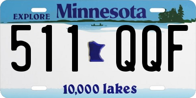 MN license plate 511QQF