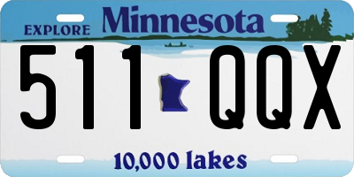 MN license plate 511QQX