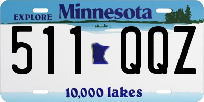 MN license plate 511QQZ