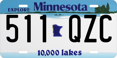 MN license plate 511QZC