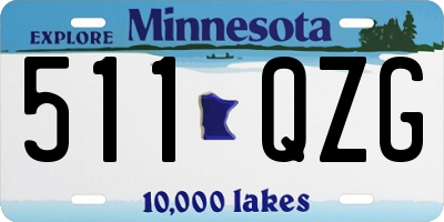MN license plate 511QZG