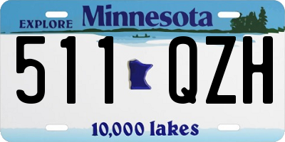 MN license plate 511QZH