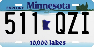 MN license plate 511QZI