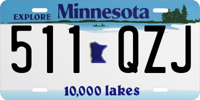 MN license plate 511QZJ
