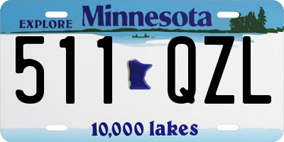 MN license plate 511QZL