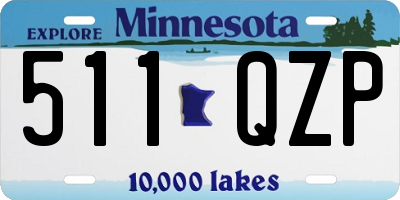 MN license plate 511QZP