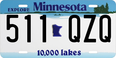 MN license plate 511QZQ