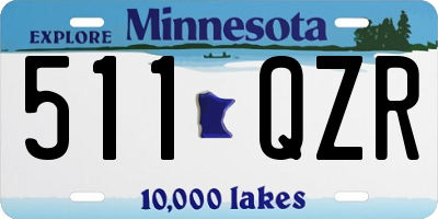 MN license plate 511QZR