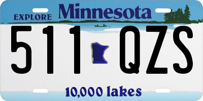MN license plate 511QZS