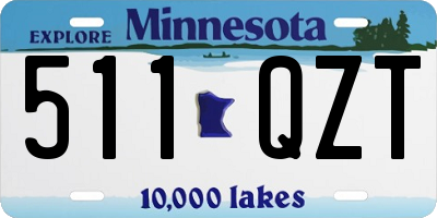 MN license plate 511QZT