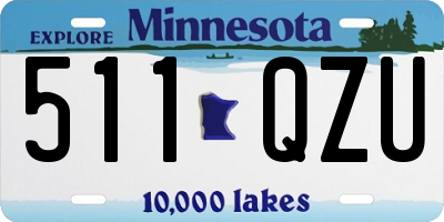 MN license plate 511QZU