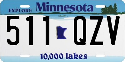 MN license plate 511QZV
