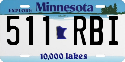 MN license plate 511RBI