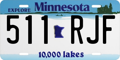 MN license plate 511RJF