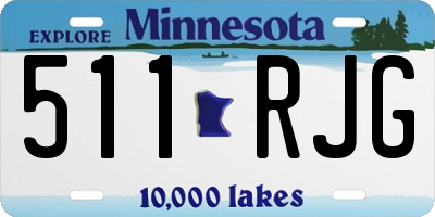 MN license plate 511RJG