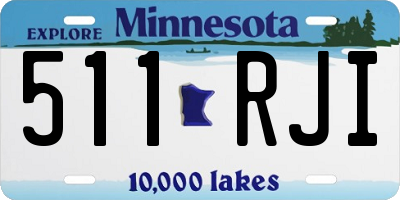 MN license plate 511RJI