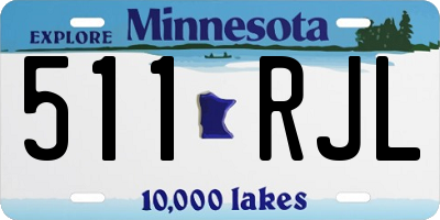 MN license plate 511RJL