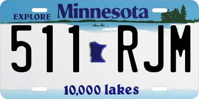 MN license plate 511RJM