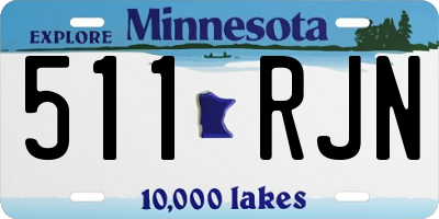 MN license plate 511RJN