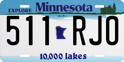 MN license plate 511RJO