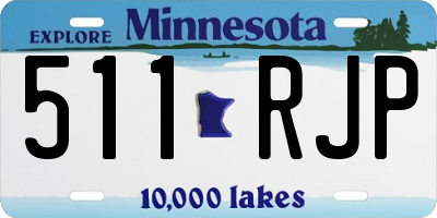 MN license plate 511RJP