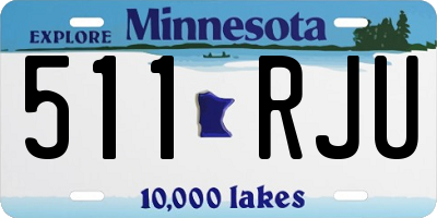 MN license plate 511RJU
