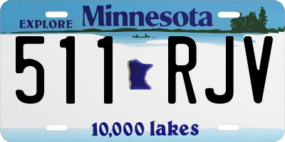 MN license plate 511RJV