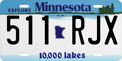 MN license plate 511RJX