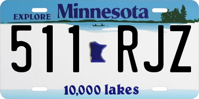 MN license plate 511RJZ