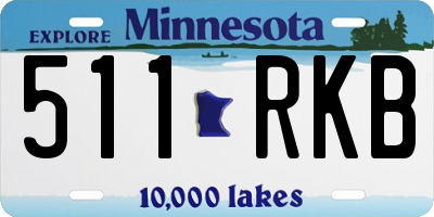 MN license plate 511RKB