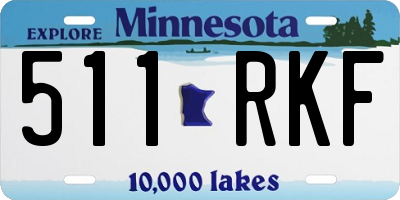MN license plate 511RKF